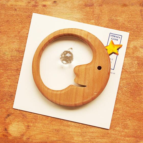 モビール 北欧 サンキャッチャー 木製 赤ちゃん クリスタル かわいい