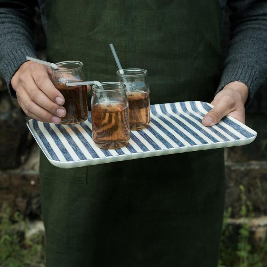 fog linen work（フォグリネンワーク） リネンコーティング トレイ M