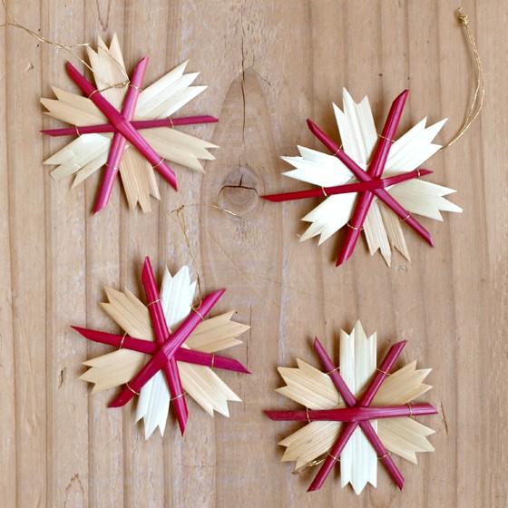 クリスマス オーナメント ストローオーナメント ストローオーナメントセット 18p ナチュラル レッド Slow Works 通販 Yahoo ショッピング