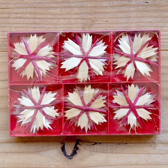 クリスマス オーナメント ストローオーナメント ストローオーナメントセット 18p ナチュラル レッド Slow Works 通販 Yahoo ショッピング