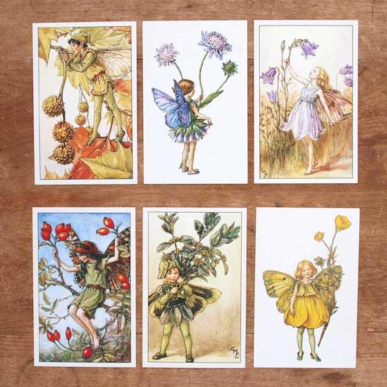 イギリス出版 ポストカード セット フラワーフェアリー 花の妖精 100枚