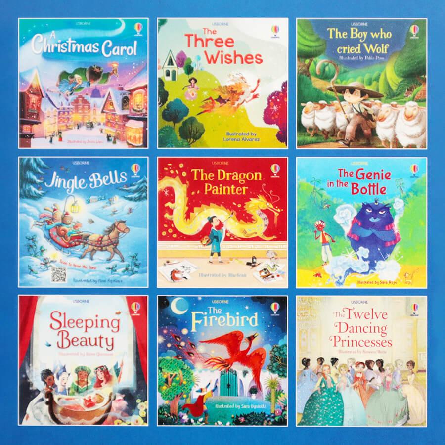 英語絵本24冊 イギリス Usborne出版 アドベントカレンダー 24冊の絵本付き ブルー