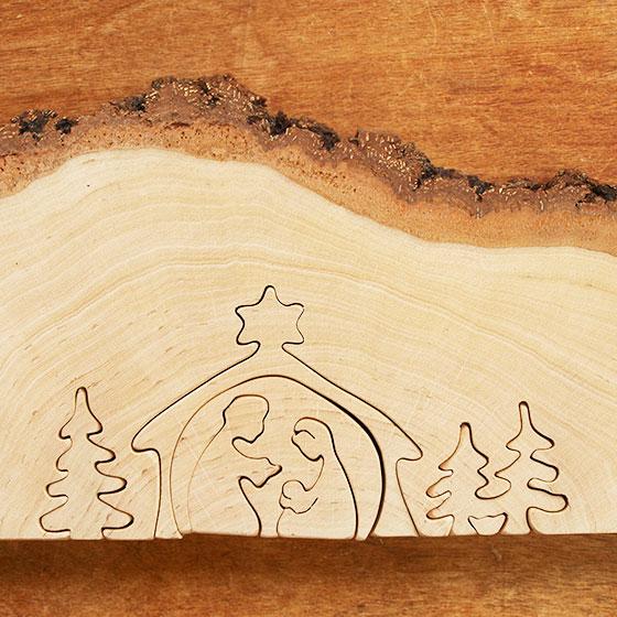 クリスマス オーナメント 木製 オブジェ 飾り おしゃれ ドイツ Waldfabrik ヴァルトファブリック 木製オブジェ 生誕 L｜slowworks｜06