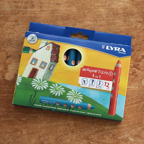 LYRA（リラ） 色鉛筆 子供 12色 絵の具 クレヨン 水彩 絵具 1ダース
