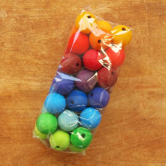 ウッドビーズ ビーズ おもちゃ 手芸 木製 パーツ アクセサリー ごっこ