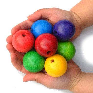 ウッドビーズ ビーズ おもちゃ 手芸 木製 パーツ アクセサリー ごっこ