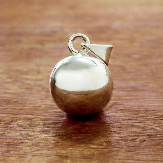 オルゴールボール ペンダント S シルバー レディース ネックレス