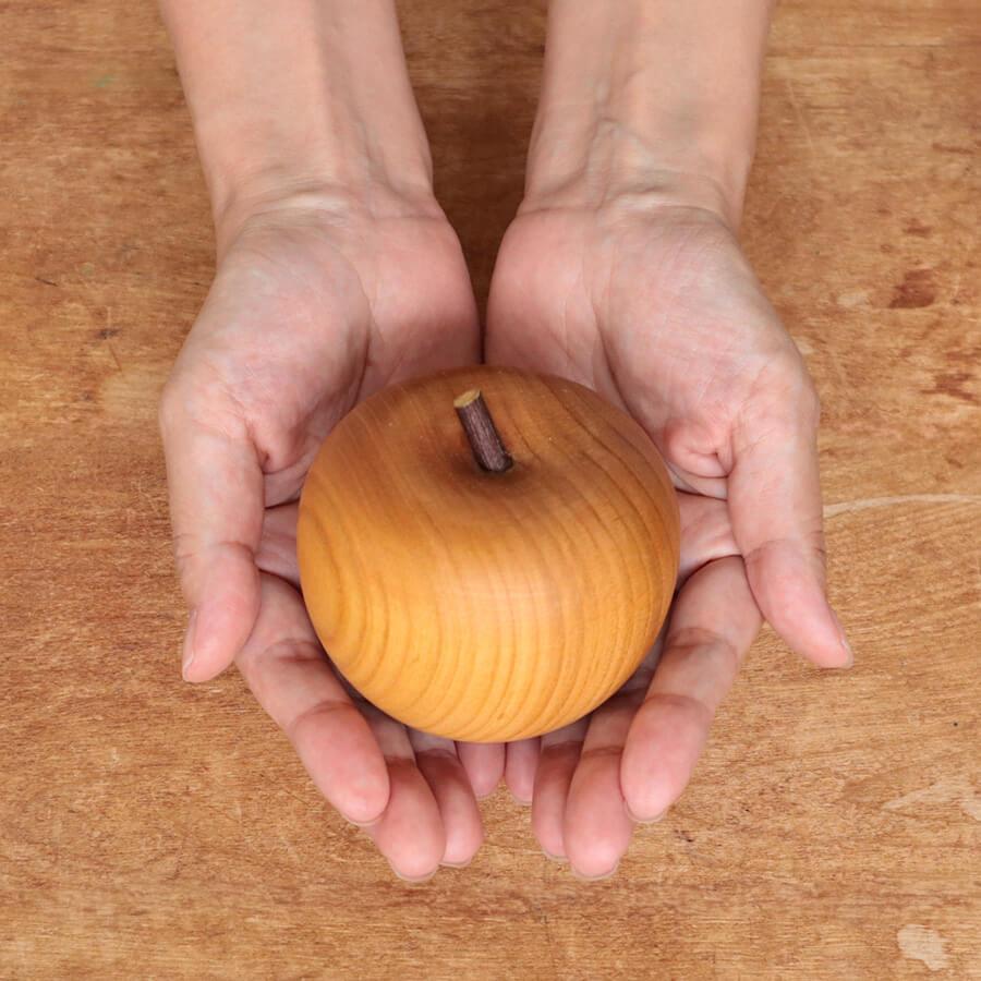 ドイツ製 オブジェ 木製 りんご 北欧 置物 玄関 インテリア おしゃれ