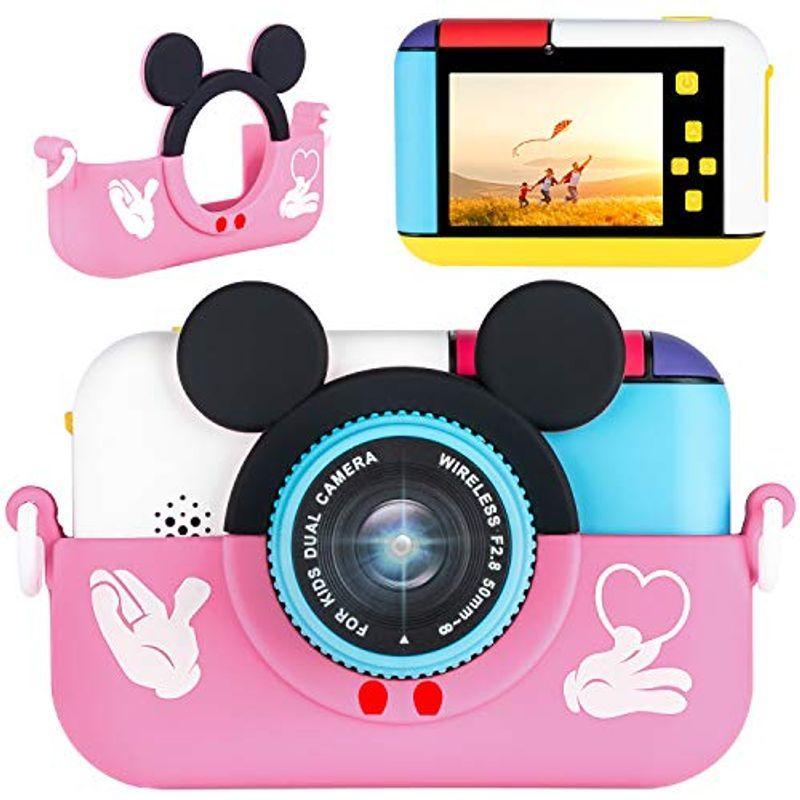 子供用デジタルカメラ トイカメラ キッズ デジカメ 前後2800万画素 1080p録画 連写 写真 タイマー撮影 自撮り 3倍ズーム 2 4 Sale 96 Off