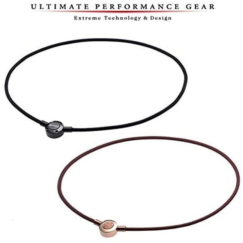 ファイテン(phiten) ネックレス RAKUWAネック メタックス プッシュタイプ ブラック 45cm 