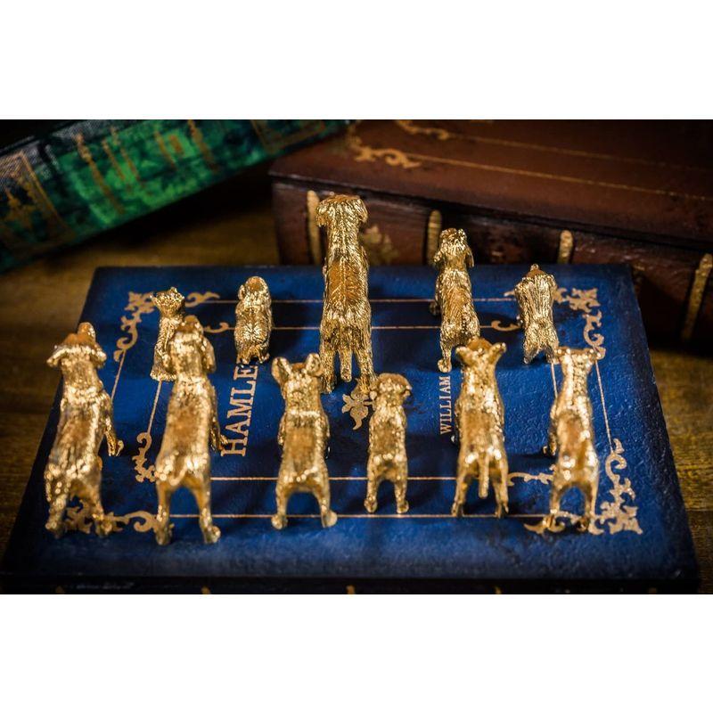 ダックスフンド（ロング） 22ct ゴールドプレート イギリス製 アート ドッグ フィギュア コレクション｜slpulp｜04