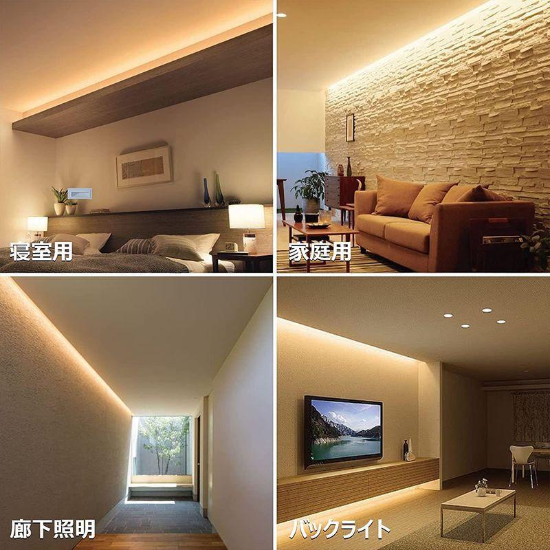 Wobane Ledテープライト 10m 電球色 間接照明 Ledテープ Rfリモコン付き 明るさ調整 時間設定 超薄型 25smd 6 Mmkshop 通販 Yahoo ショッピング