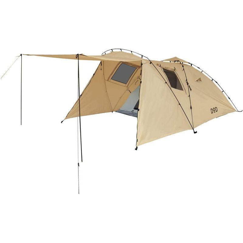 DOD(ディーオーディー) ライダーズタンデムテント 2-3人用 広い 前室 ツーリング フェス ワンタッチテント グランドシート標準付属 約 アウターテント フロア PUコーティング
