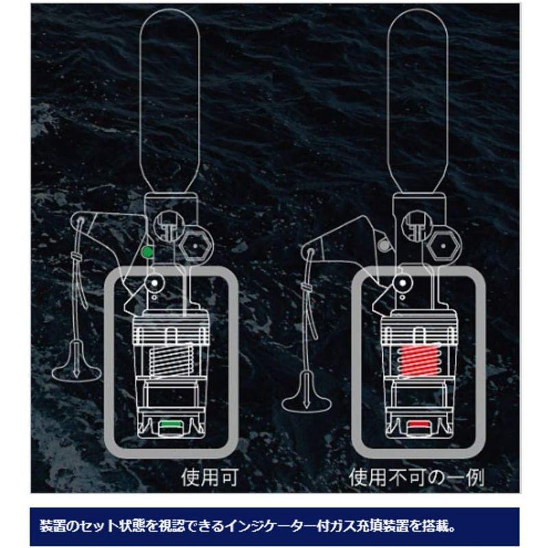 シマノ(SHIMANO) ライフジャケット 釣り 大人用 ラフトエアジャケット ウエストベルトタイプ 桜マーク 国土交通省認定品 自動膨脹式 桜マーク サイズ 105cm ナイロン100%