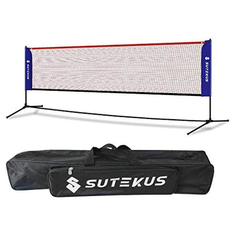 日本全国送料無料 Sutekus バドミントンスタンド ネット セット 幅3メートル 一体式 収納バッグ付き Wantannas Go Id