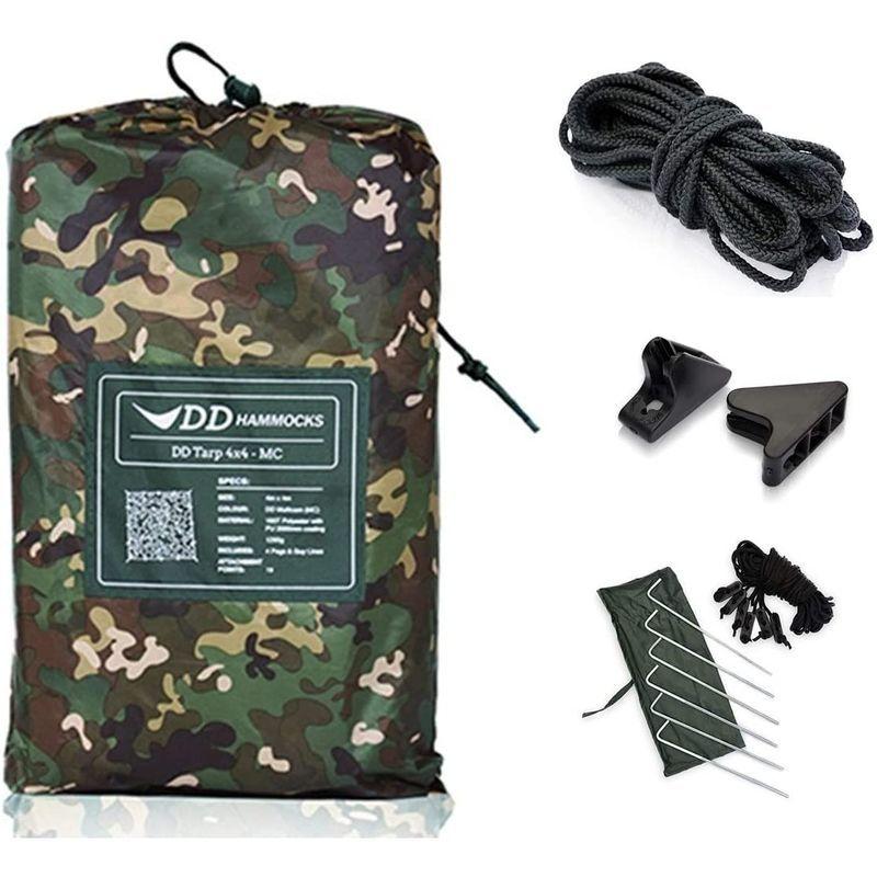 DDタープ 4x4 設営に便利なセット DD Tarp タープ 4X4 & DD Cord コード (10m) & Ridgeline Lo DD