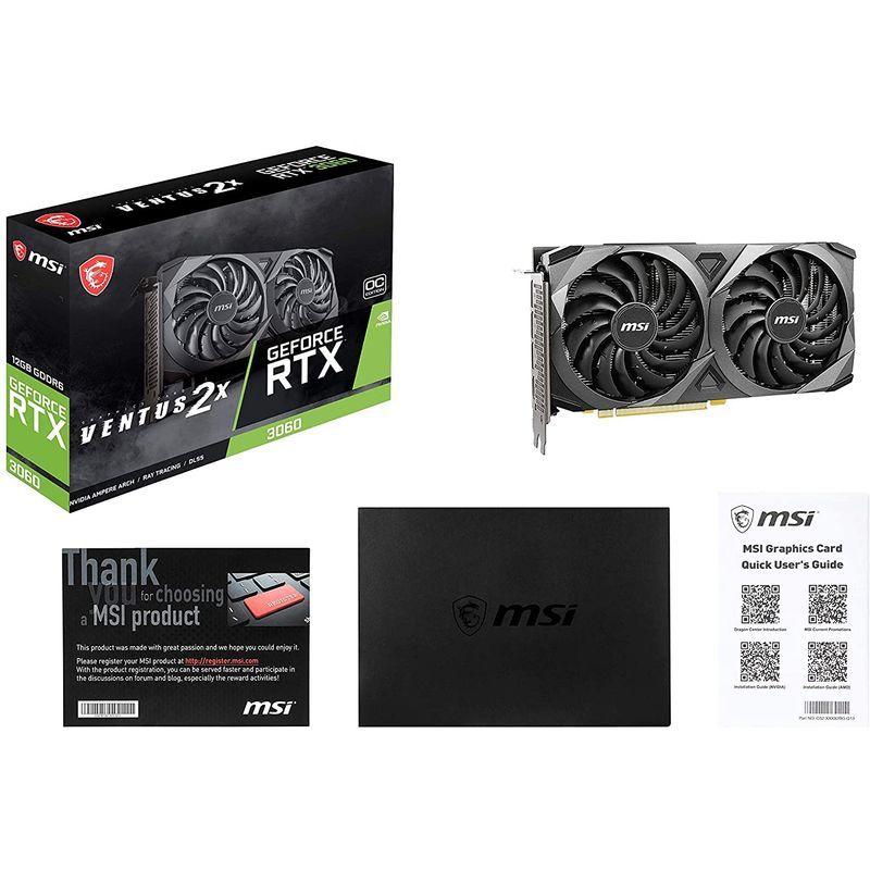 【ほぼ未使用】 MSI GeForce RTX 3060 VENTUS 2X 12G OC グラフィックスボード VD7553 【TM6477397729】(23443円)