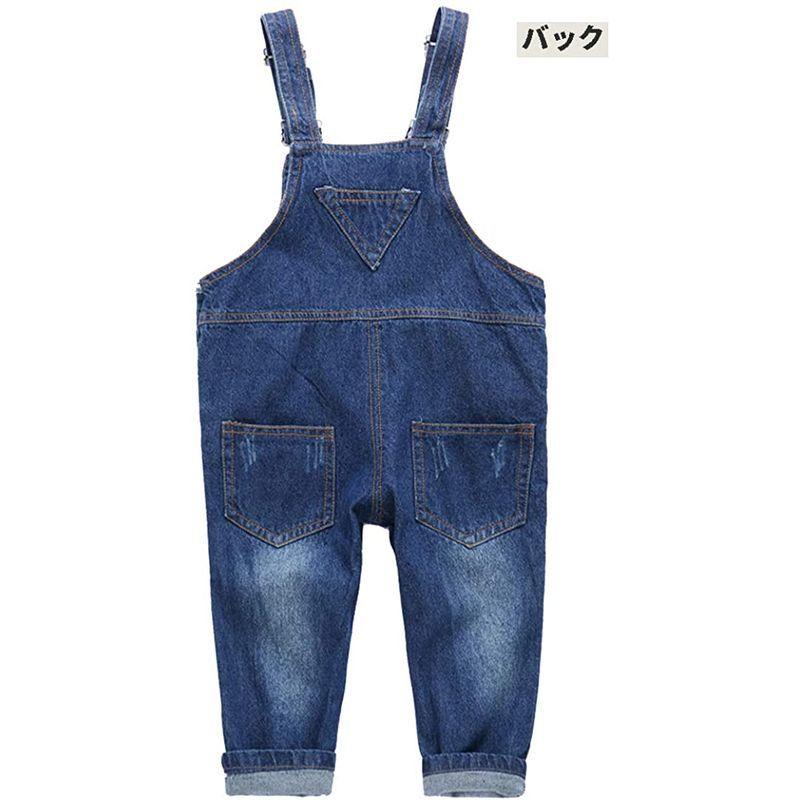 Yw 子ども用 キッズ サロペット 女の子 男の子 デニムパンツ オーバーオール ジーンズ ロンパース 子供 オールインワン サスペンダー 期間限定