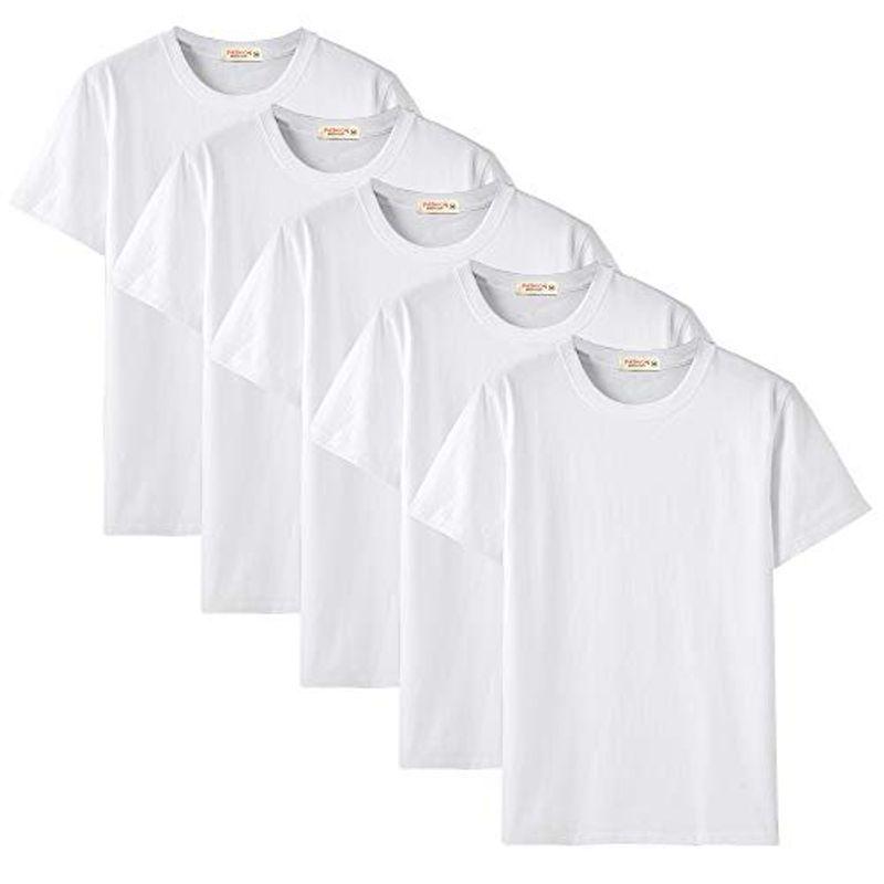 ５枚組 インナーシャツ メンズ 肌着 Tシャツ５枚組 セット 半袖 綿100% 紳士肌着 下着 ドライ クルーネック アンダーウェア 黒 インナーウエア