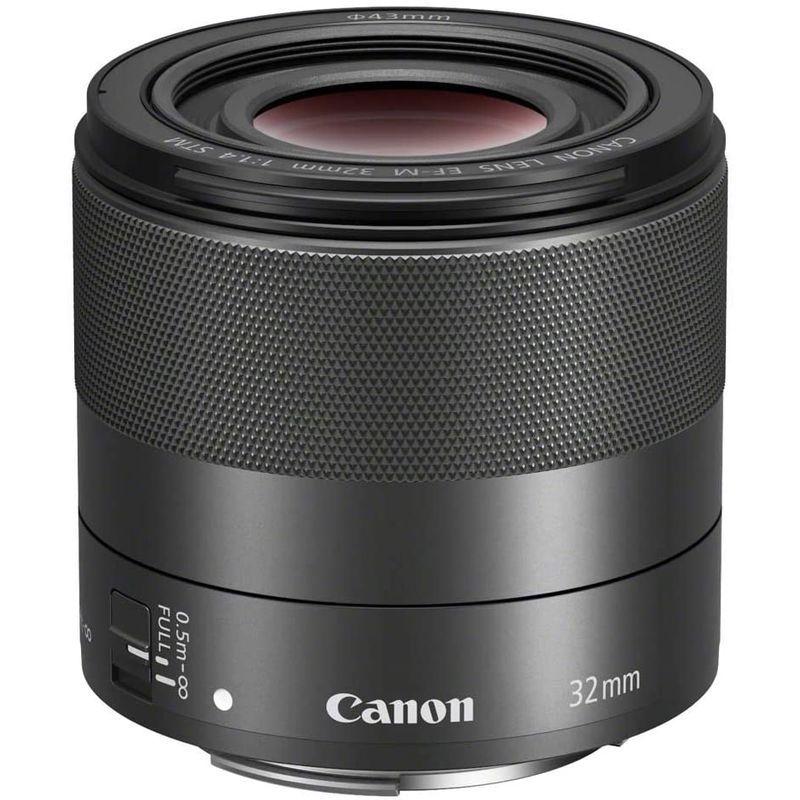 25【新品未使用】 Canon キヤノン 単焦点レンズ EF-M32mm F1.4 STM ミラーレス一眼対応 ブラック 全長56.5mm EF-M3214ST 【OCQ8124985525】(29406円)
