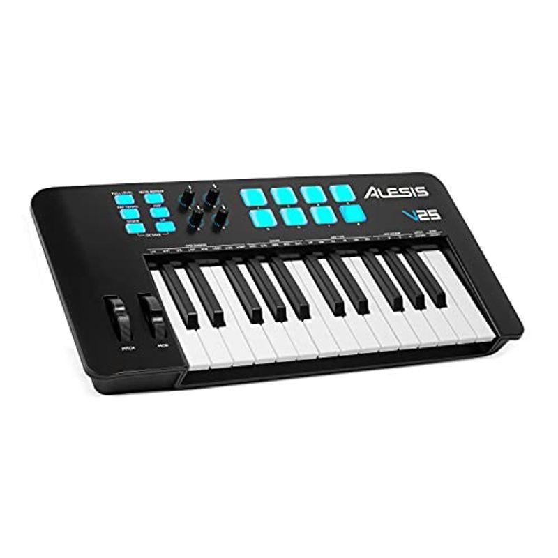 Alesis Usb Midiキーボードコントローラー 25鍵ベロシティ対応full Levelモード対応の8 つのドラムパッド アルペジエ Mmkshop 通販 Yahoo ショッピング