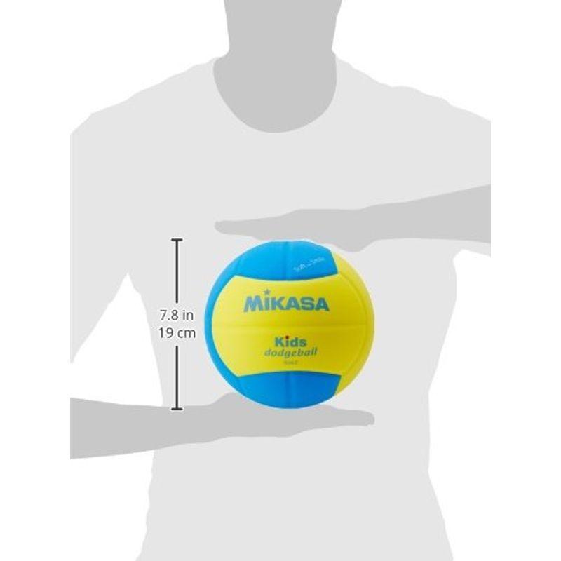 ミカサ MIKASA スマイルドッジボール 推奨内圧0.10~0.15 kgf ? 160ｇ SD20-YBL 青 2号 黄