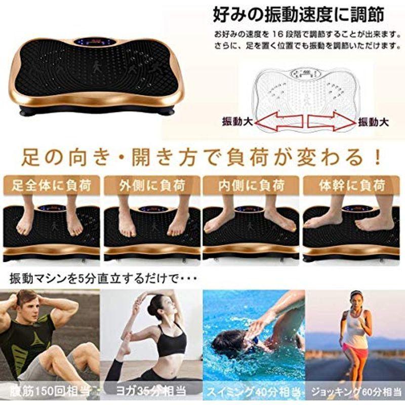 AORTD 最新 ブルブル振動マシン 3D振動 5種類のプログラムモード 振動調節99段階 振動マシーン 健康 器具 ブルブルマシン ぶるぶ 