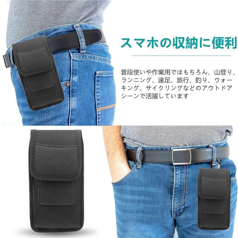 スマホポーチ マホホベルトケース 携帯ポーチ スマホベルトホルダー 腰ケース カラビナ付き ナイロン製 耐久性 取り付け簡単 Wuernin Mmkshop 通販 Yahoo ショッピング