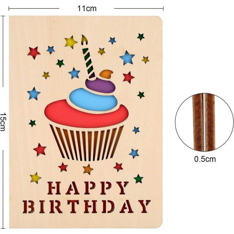 バースデーカード 誕生日カード 木製グリーティングカード 誕生日カード手作り メッセージカード グリーティングカード 誕生日 木製記念日カー Mmkshop 通販 Yahoo ショッピング