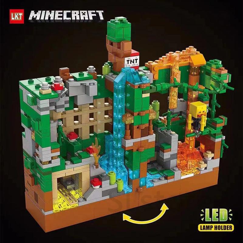 宅配 マインクラフト Minecraft ブロック おもちゃ 森林洞窟 Led 大人気ミニフィグ 豪華セット レゴ交換品 交換 3pcs 知育 教材 誕生日 Aynaelda Com