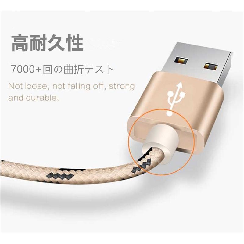 iPhoneケーブル 長さ 2m 急速充電 充電器 データ転送ケーブル iPad