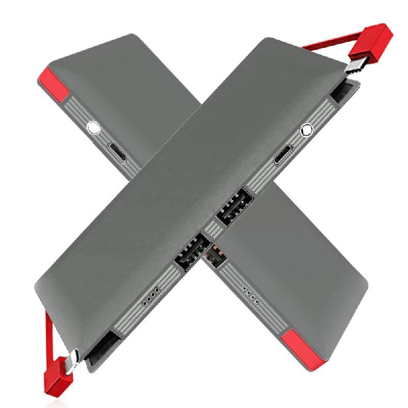 iPhone17可能 10000mAh ケーブル内蔵型 防災電源 モバイルバッテリー