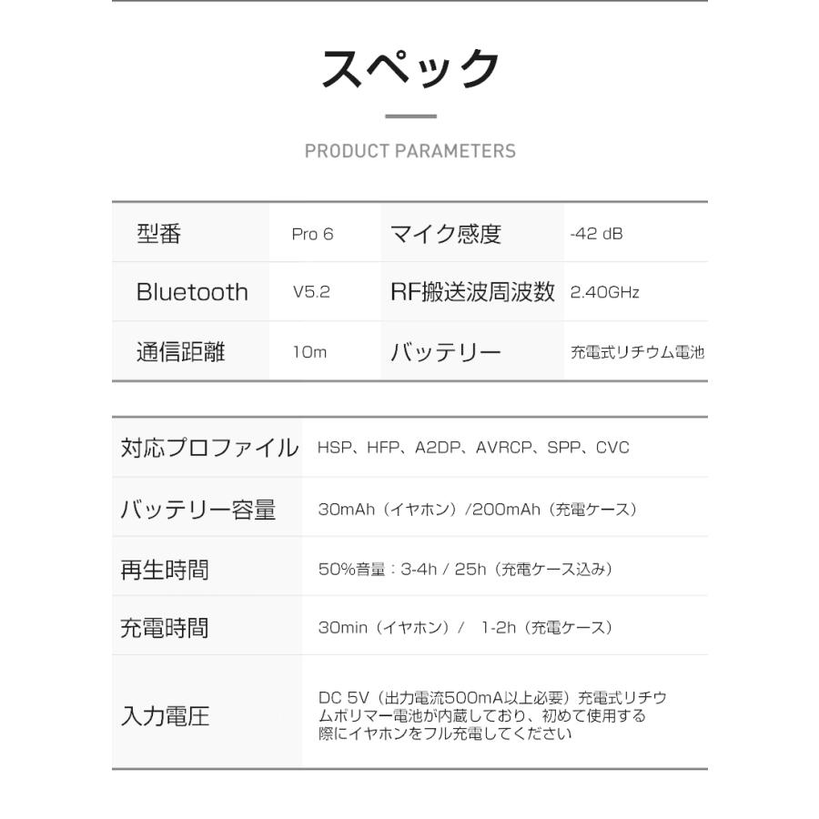 完全ワイヤレスイヤホン TWS Bluetooth 5.2 片耳両耳モード 左右分離型