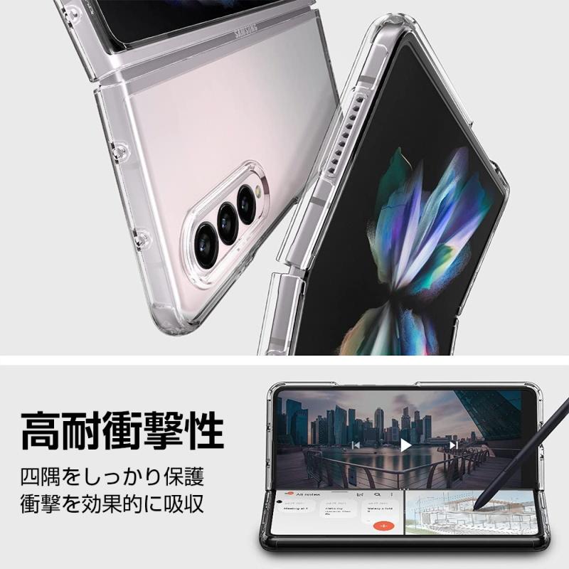 Galaxy Z Fold3 5G ケース ギャラクシー カバー 高透明 擦り傷防止 PC