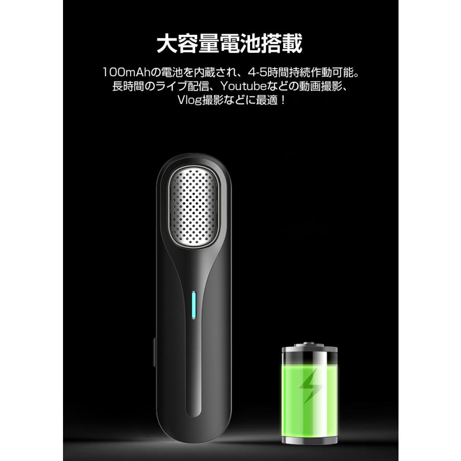 ワイヤレスマイク Lightningコネクター Type-Cコネクター 全指向 ワイヤレスマイク Lightningコネクター Type-Cコネクター 全指向