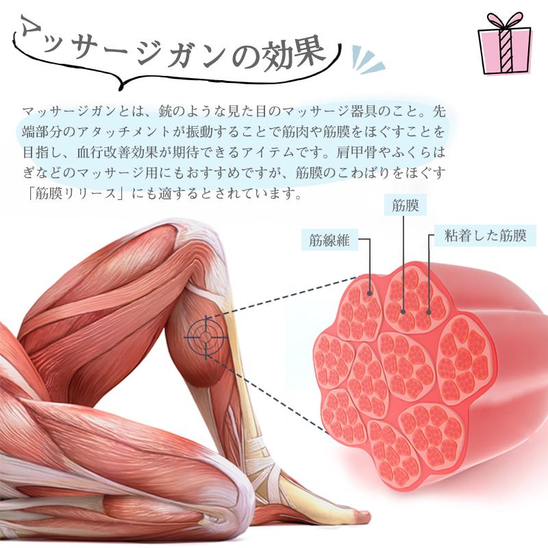 マッサージガン 筋膜リリース 電動マッサージ器 筋膜 筋肉 全身