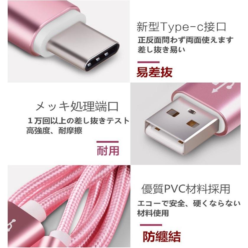 USB Type-C充電ケーブル 長さ0.25/0.5/1/1.5m 急速充電 iPhone 18