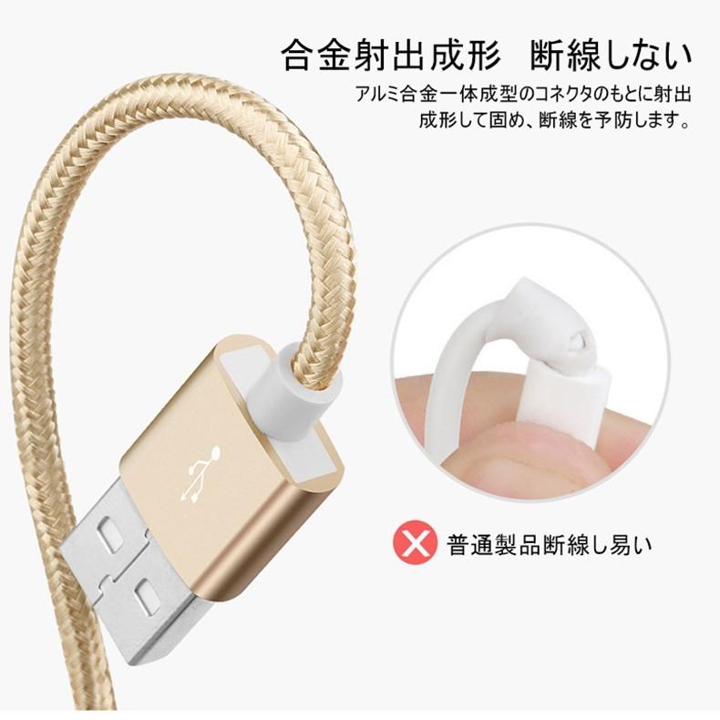 USB Type-Cケーブル iPhone15 ケーブル Type-C USB 充電器 高速充電 データ転送 Xperia XZ / X compact / Nexus 6P / 5X 等対応 長さ0.25/0.5/1/1.5m｜slub-shop｜10