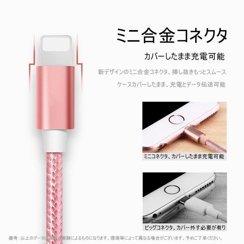 3本セット】iPhone ケーブル データ伝送ケーブル 3m+2m+1m 急速