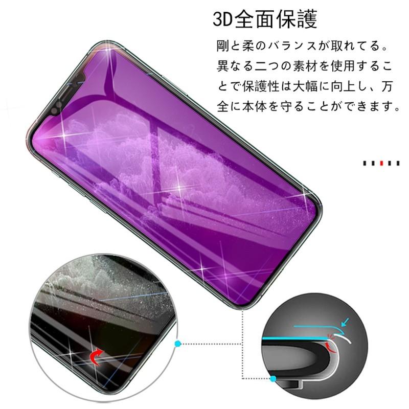 iPhone 17/16 e/16/15/14/13/12/11シリーズ ブルーライトカット 強化ガラスフィルム ガラス画面保護シート 耐衝撃 3D全面保護 指紋防止 ラウンドエッジ加工 | SLUB | 05