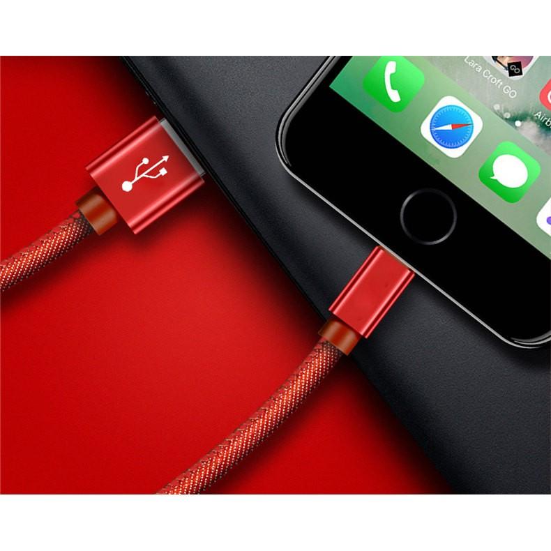 iPhoneケーブル iPad用 急速充電ケーブル デニム生地 収納ベルト付き