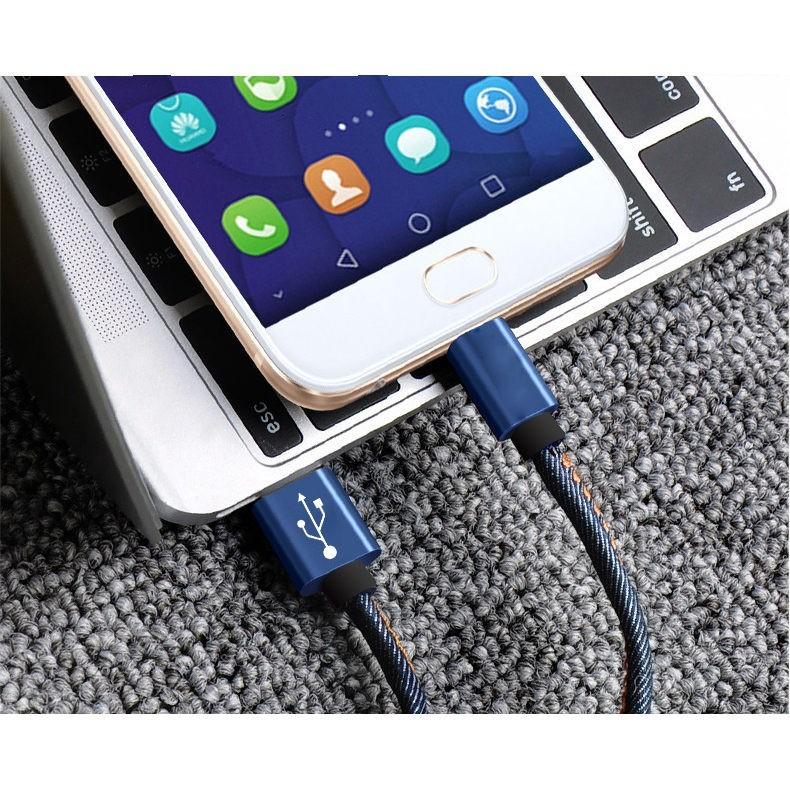 Micro USBケーブル急速充電ケーブル デニム生地 収納ベルト付き 2 m マイクロ USB タブレット スマートフォン Android用 スマホ充電器 Xperia Galaxy AQUOS｜slub-shop｜19