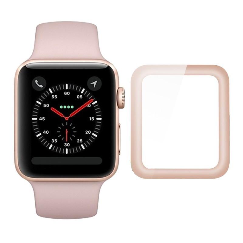 Applewatch Series3 38mm フィルム付き アップルウォッチ Apple Watch Series 3/2/1 対応 3D全面保護 ソフト