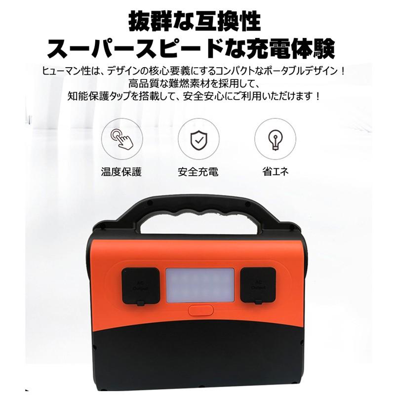 ポータブル電源 大容量45000mAh/167Wh 家庭用蓄電池 防災 純正弦波 AC