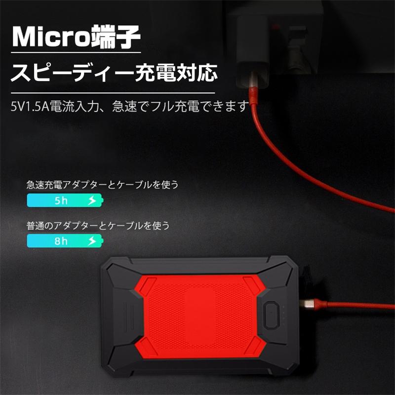 ジャンプスターター 12V車用エンジンスターター 10000mAh iPhone17