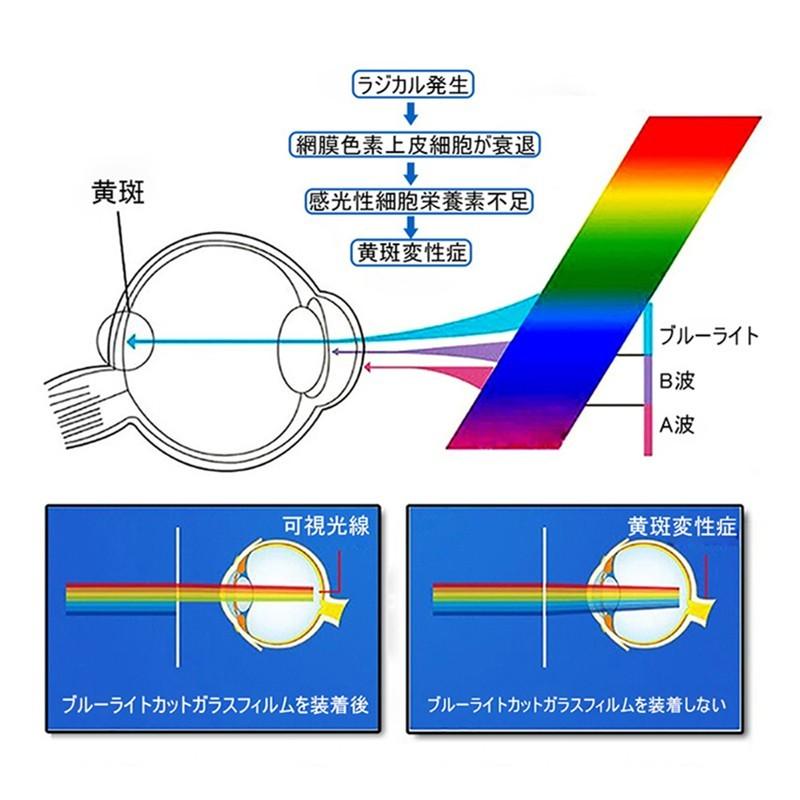 Xperia 5 ガラスフィルム ブルーライトカット 9H硬度 3D全面保護強化ガラスシート Xperia5 SOV41/SO-01M/901SO/J9260 ソフトフレーム保護シール 耐衝撃｜slub-shop｜02