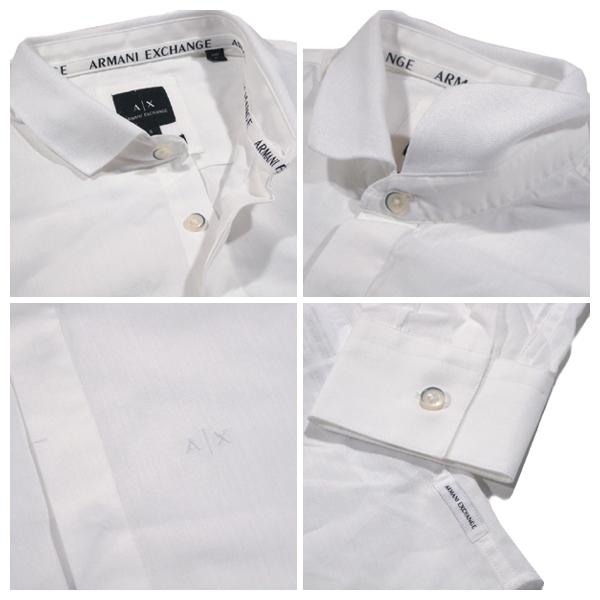 Armani Exchange【ポロシャツのようなカットソーの襟】長袖 シャツ 