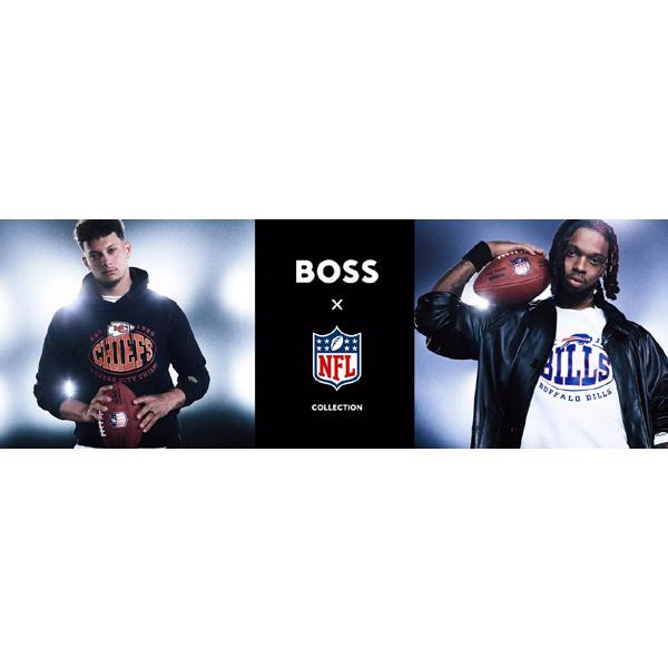 n*a様 HUGO BOSS 日本非売品ブラック ボンバージャケット NFLロゴ BOSS（HUGO BOSS） BOSS x NFL【限定コレクション☆厚手☆仰天の超特大