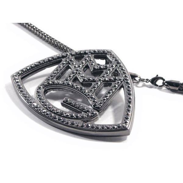 黒メッキ【Rick Ross着用のレーベルロゴ☆ロングタイプ】MMG 