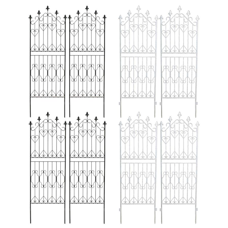 ガーデンフェンス 4枚組 フェンス おしゃれ diy エレガント 柵 アイアンフェンス 150 ロータイプ　｜smack-zakka｜15